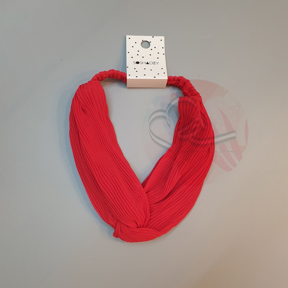 Băng đô cài tóc vải xếp ly Turban xuất khẩu Mỹ