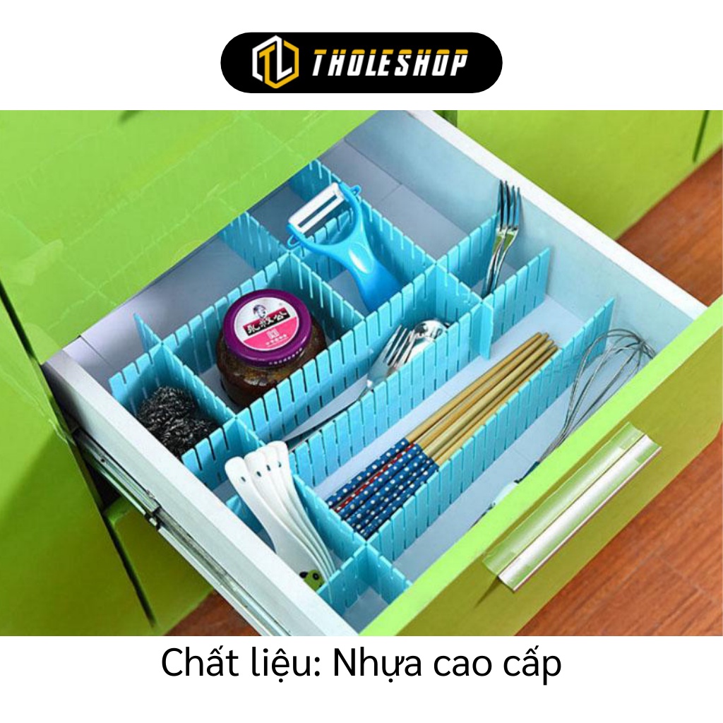 Thanh Ngăn Chia Tủ - Bộ 4 Vách Chia Ngăn Kéo Tủ Thông Minh Giúp Gọn Gàng, Ngăn Nắp 3273