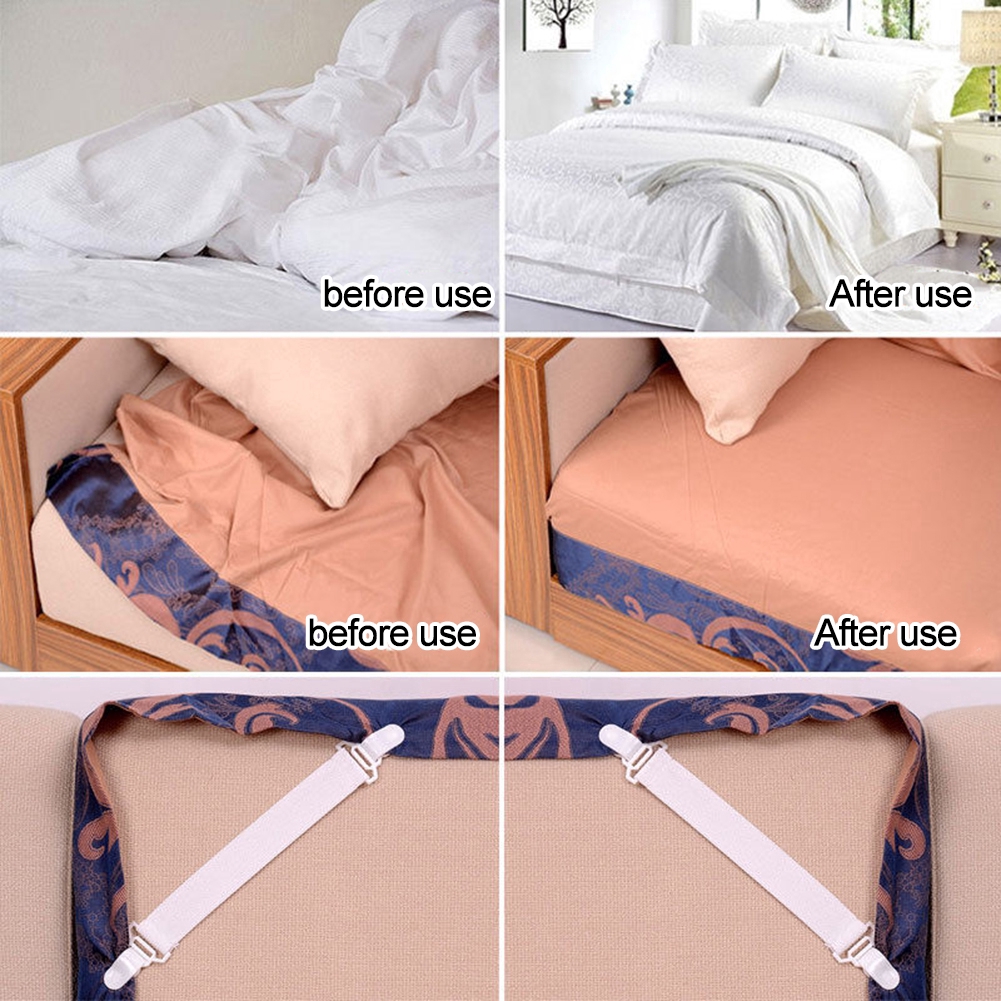 Bộ 4 Kẹp Cố Định Ga Trải Giường Tiện Dụng