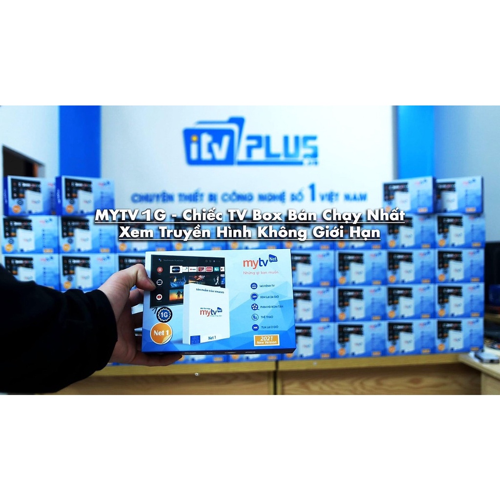 Box MYTV NET 1G  - Phiên Bản 2022 - Tích Hợp Truyền Hình Bản quyền Miễn Phí - Có Bluetooth 5.0 - Hàng Chính Hãng