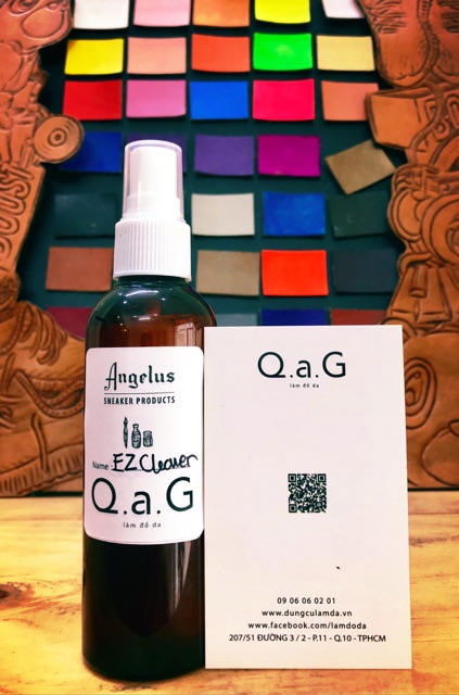 Q.a.G EZ Cleaner USA dung dịch vệ sinh giầy, đồ da chuyên dụng 100ml