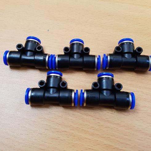Tê chia 8 mm cho nối nhanh béc phun sương
