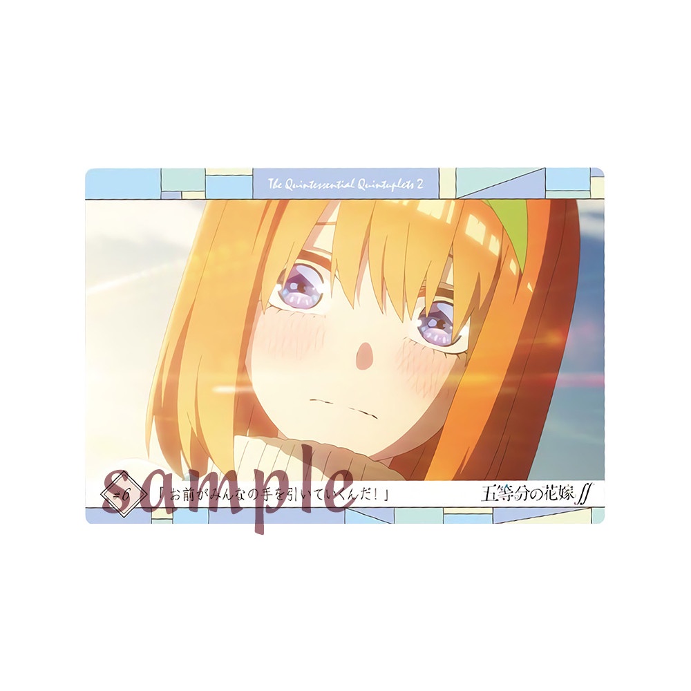 Ảnh card bo góc GOTOUBUN NO HANAYOME nhiều mẫu in hình Nhà Có 5 Nàng Dâu thẻ bo viền 5*8cm anime chibi sưu tầm