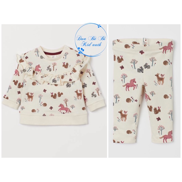 Set nỉ bé gái H&M