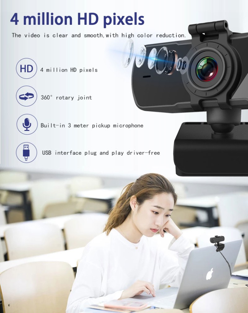 Máy Quay Webcam Lấy Nét Tự Động 2k Hd Cao Cấp Cho Máy Tính Tiện Dụng | BigBuy360 - bigbuy360.vn