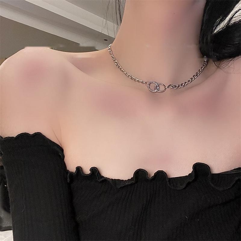 Vòng cổ thép titan thiết kế sang trọng phong cách hip hop