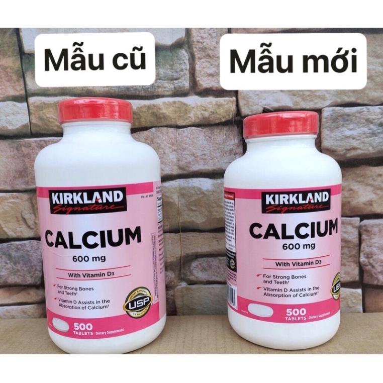 🌷🌸 Viên Uống Kirkland Calcium 600mg with Vitamin D3 của Mỹ 500 viên🌸🌷Tăng cường đề kháng , giúp hấp thu calci tốt