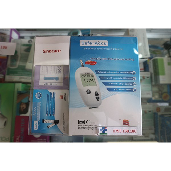 máy đo đường huyết Sinocare Safe-Accu