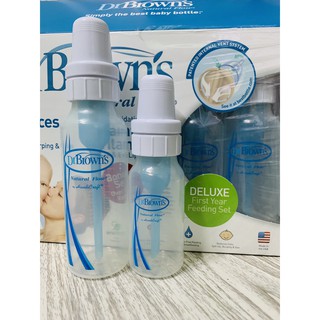 Bình sữa Dr Brown cổ hẹp 60ml, 120ml, 250ml