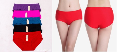 Quần lót nữ không gân combo 5 chiếc