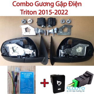Bộ khung xương mô tơ gương gập Mitsubishi Triton 2015-2023.Tặng kèm bộ mudun khóa cửa tự cụp gương và công tắc cụp gương