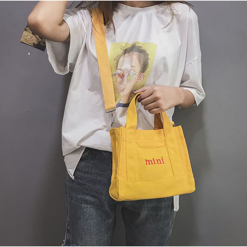 Túi Tote Vải Canvas In Chữ