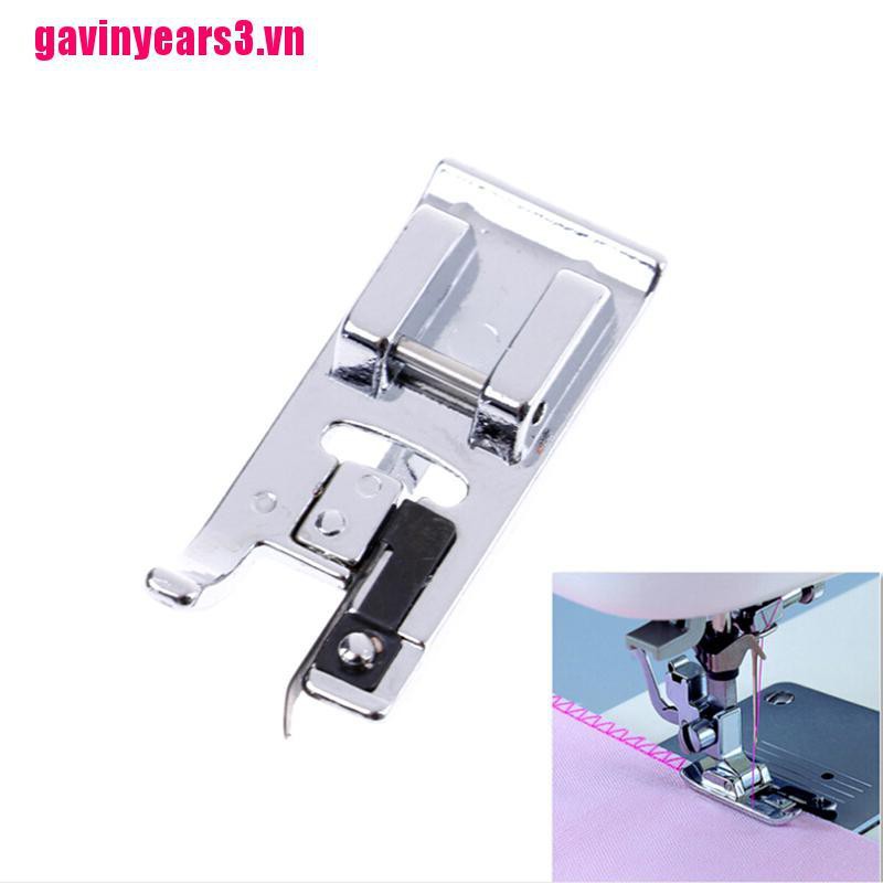 {GAV3}Overlock Vertical Presser Foot for Sewing Machine Brother Janome Snap on Foot