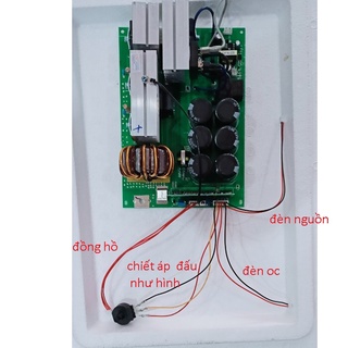 Bo Mạch Máy Hàn 4 IGBT 6 Tụ Có Role Dòng Hàn 250a