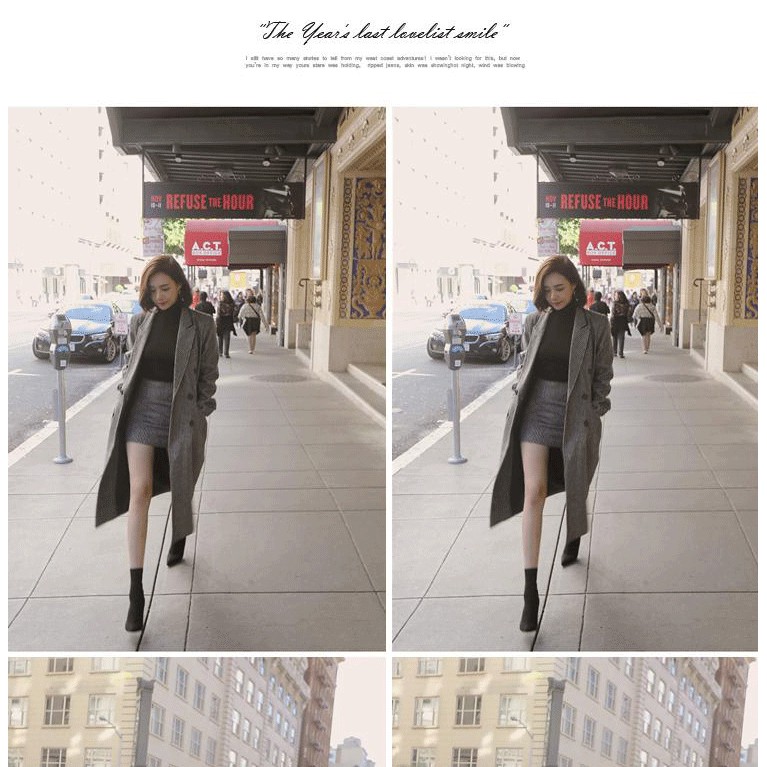 [ THIẾT KẾ ] Sét Áo Vest Áo Khoác Dạ Dài Và Chân Váy Ôm Phong Cách Hàn Quốc | BigBuy360 - bigbuy360.vn