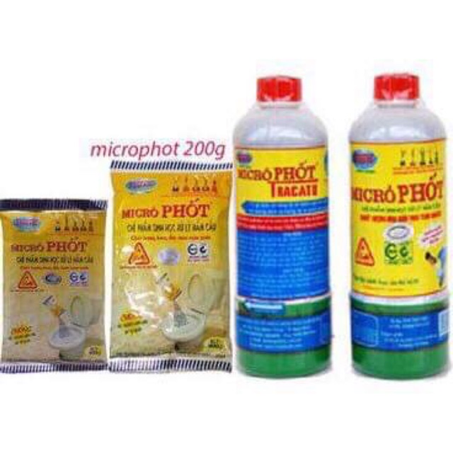 Bột/Nước thông tắc bể phốt Microphot hàng VN chất lượng cao