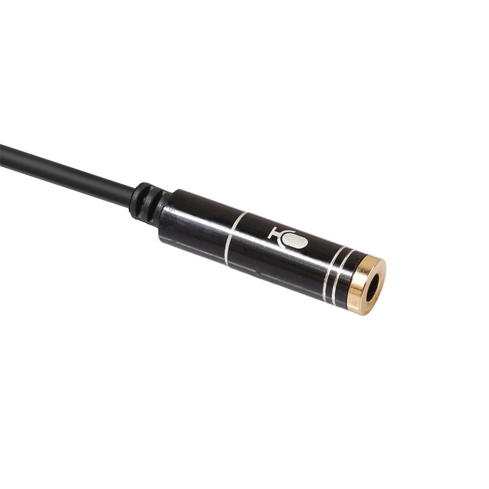 Dây cáp chia cổng tai nghe 3.5mm + cổng mic 2 trong 1 với chấu mạ vàng tiện dụng