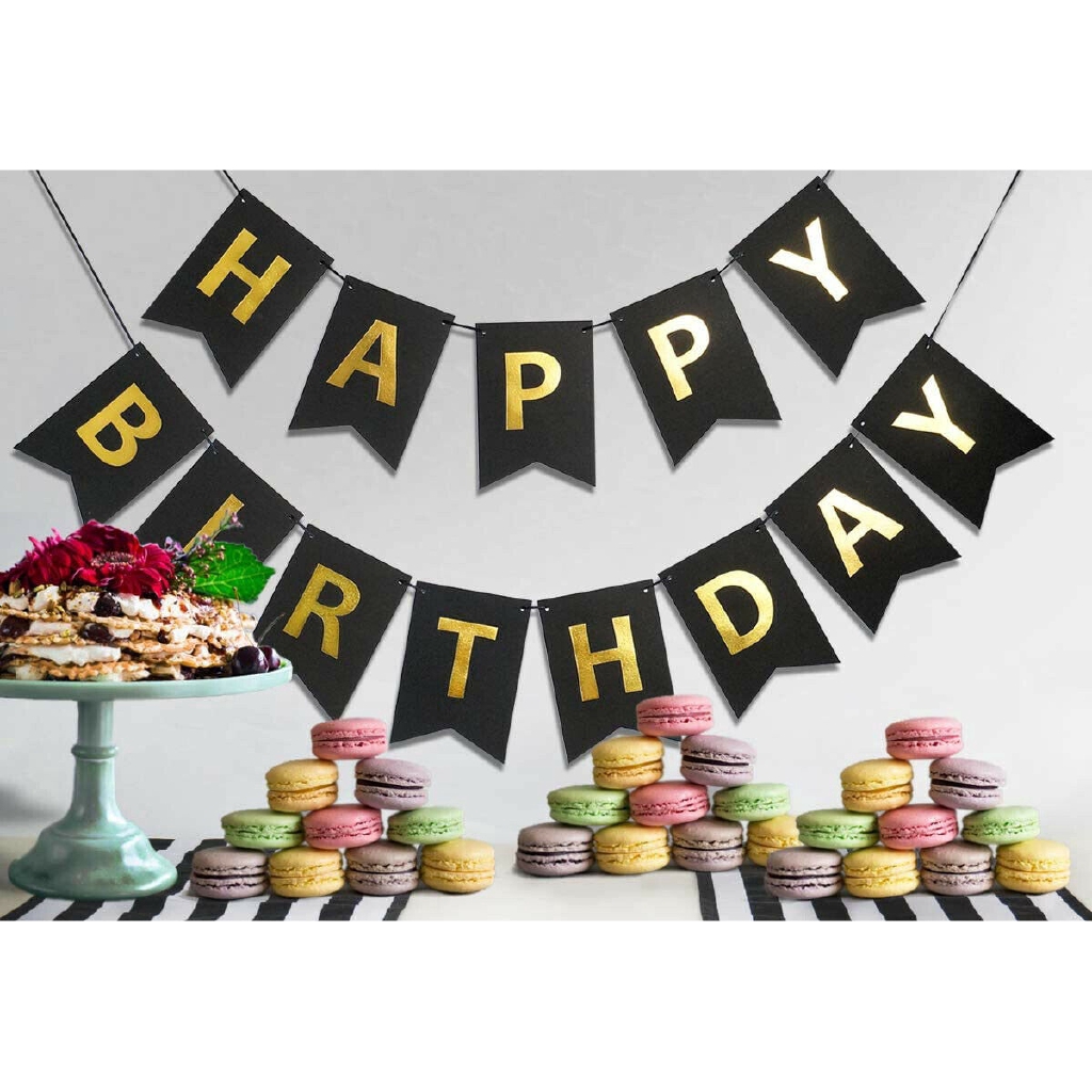 Dây băng rôn treo chữ Happy birthday cho trang trí sinh nhật