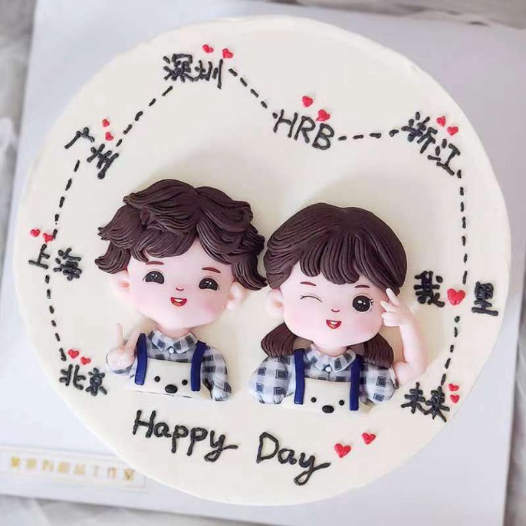 trang trí bánh [FREESHIP❤️] tượng silicon CHỦ ĐỀ THANH NIÊN nặn thủ công an toàn