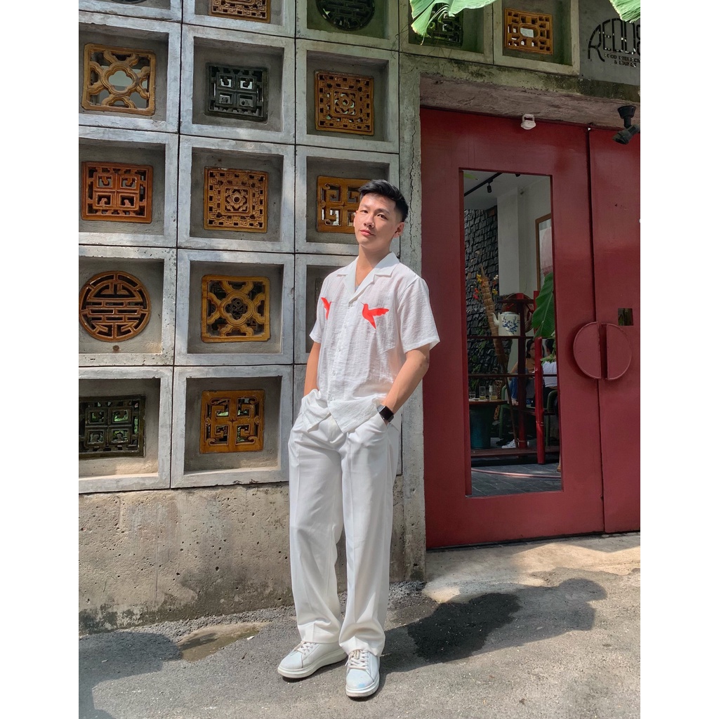 ÁO SƠ MI TAY NGẮN SPRING BIRDS MÙA TẾT