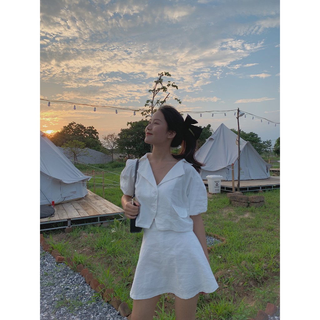 Set đồ áo tay bồng và chân váy SET70 1994closet | BigBuy360 - bigbuy360.vn