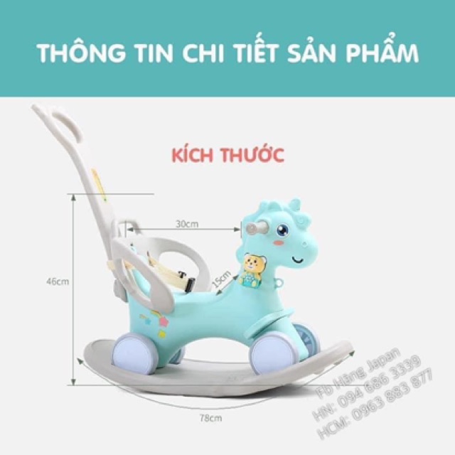 Ngựa bập bênh HOLLA 3in1 chính hãng 2020