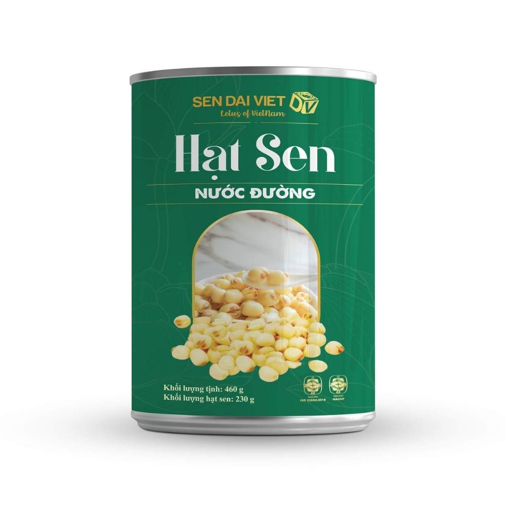 Hạt Sen Nước Đường - Thơm Ngon, Dễ Dàng Sử Dụng- Sen Đại Việt- Lon 460g