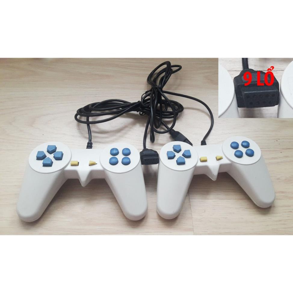Bộ 2 Tay cầm chơi game điện tử 4 nút 9 lỗ - Còi