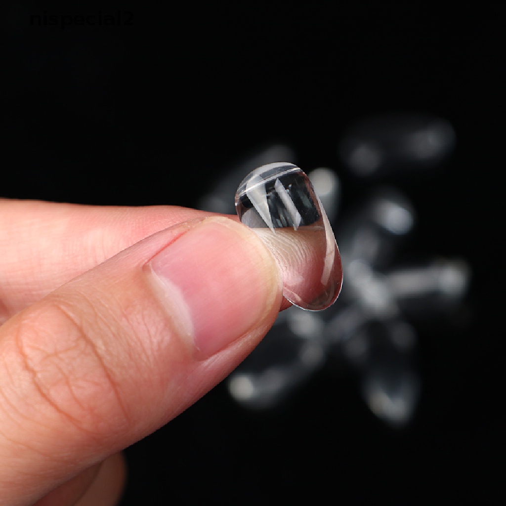 [nispecial2] 10pcs Transparent Glass Gel Nail Art Display Nail Color Board Manicure Tools [new]