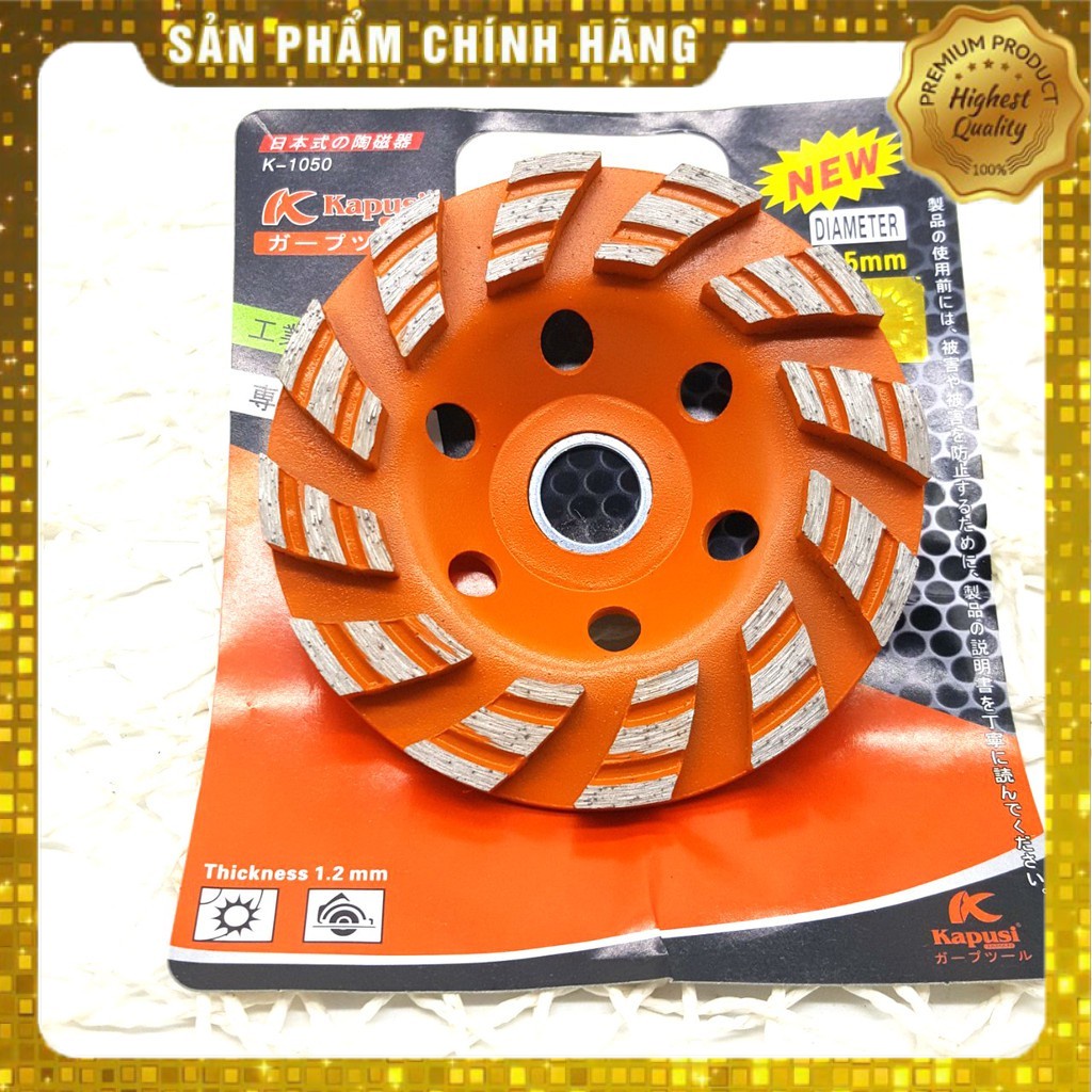 CHÉN MÀI GẠCH, ĐÁ BÊ TÔNG MÀU CAM ĐỎ KAPUSI K1050 - 105MM CAO CẤP