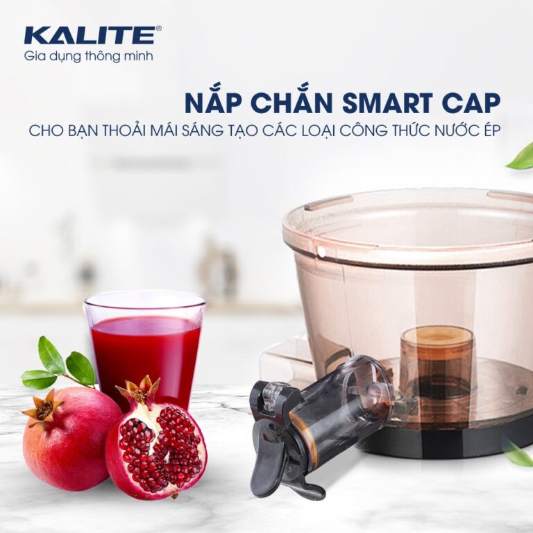 Máy ép chậm Kalite KL 565 công suất 240W kiệt bã đến 90% giữ nguyên chất dinh dưỡng