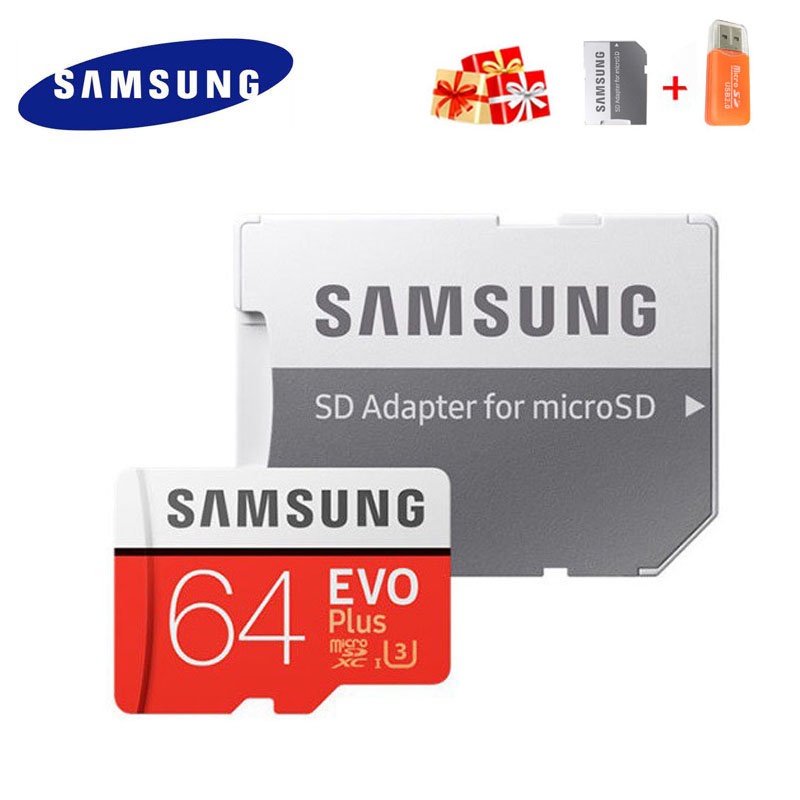 SAMSUNG Thẻ Nhớ Micro SD 95MB / s 512GB C10 U3 SDXC 32GB / 64GB / 128GB / 256GB + Adapter
