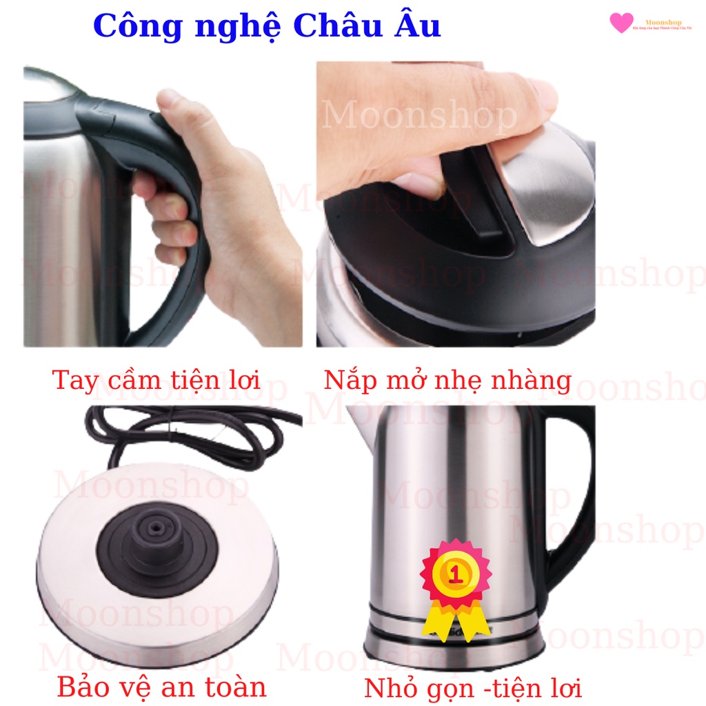 [CHÍNH HÃNG] Ấm Siêu Tốc Chất Lượng, An Toàn, Ấm Đun Nước Thân Inox 304 Hàng Nhập Khẩu Của Gali, Dung Tích 1Lít, 0010A