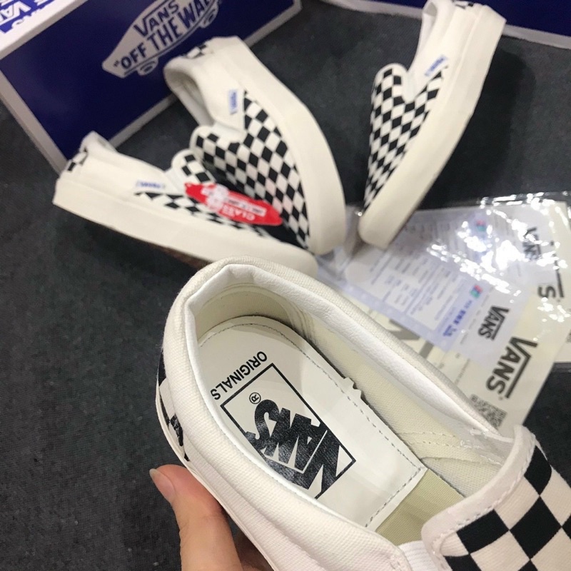 |sneaker_4m| Giày Vans checkerboard (full box+giấy gói)