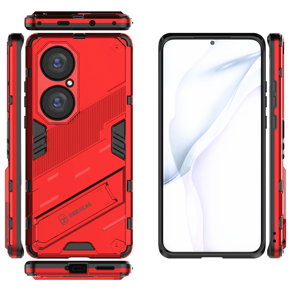 Huawei P50 Pro Mate 40 Pro P40 Pro Mate 30 Pro PC+TPU Punk style Protective Military Shock Absorption Stand Hard Case