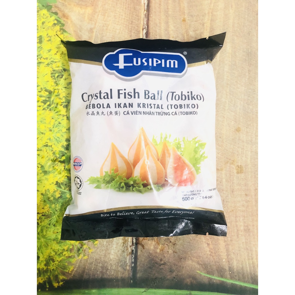 Cá viên nhân trứng cá TOBIKO hàng MALAYSIA Siêu Ngon túi 100g
