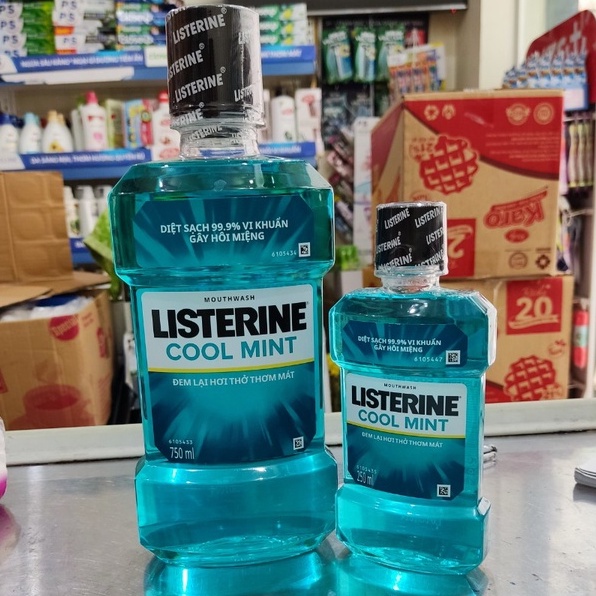 Nước Súc Miệng Listerine Cool Mint 250ml-750ml