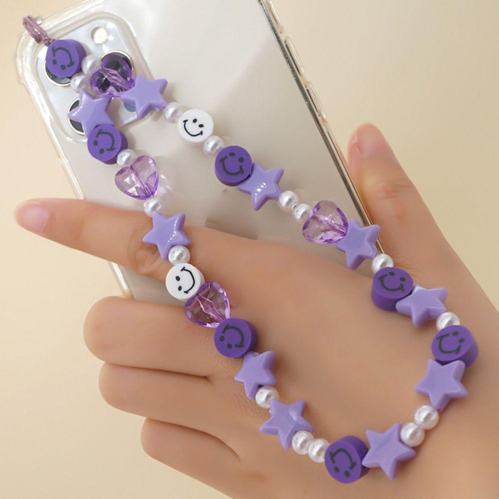 Dây Đeo Điện Thoại Dạng Chuỗi Hạt Acrylic Mềm
