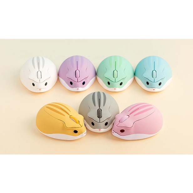 Chuột không dây Akko Hamster Wireless MOMO Plus (Pink)/ Hima Plus (Yellow)/ Taro Plus (Gray)/ Hima (Yellow)/ Taro (Gray)