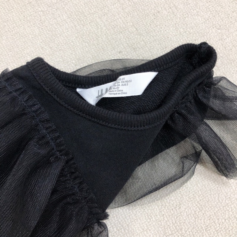 Áo thun dài tay bé gái HM  áo phông bé gái cotton da cá 0822