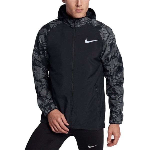 Áo Khoác Thể Thao Nam Nữ Form Unisex Chính Hãng NIKE ESSENTIAL FLASH RUNNING - Màu Đen