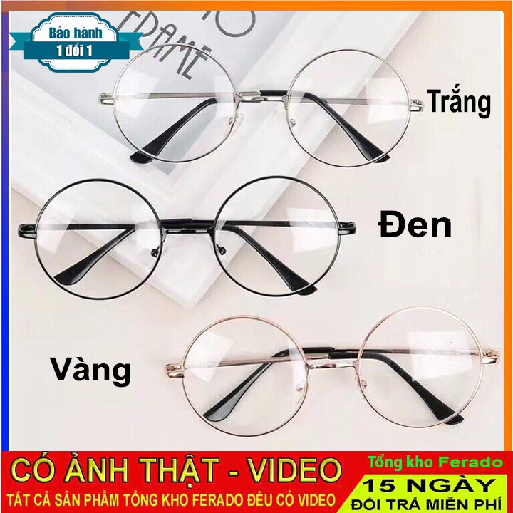 Gọng kính mắt tròn xoe nobita