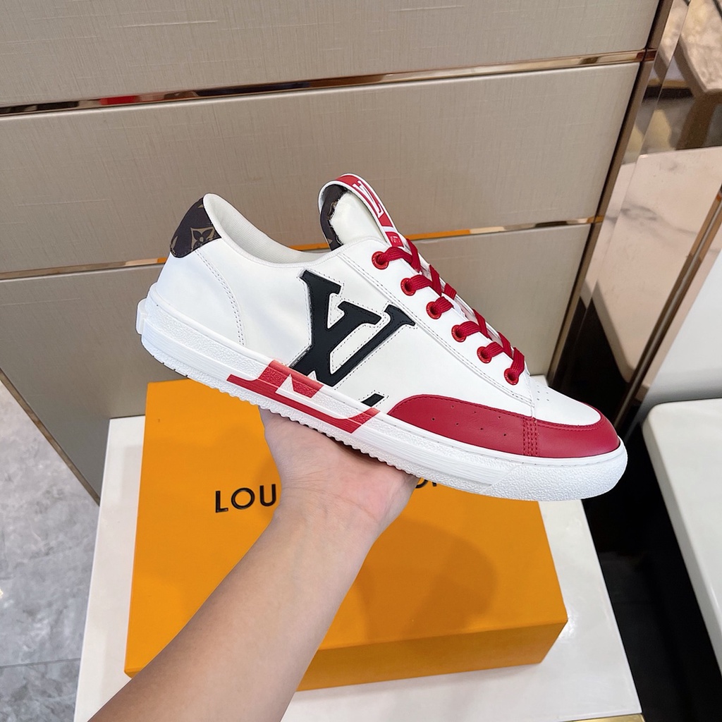 Giày thể thao nam cao cấp da thật Louis Vuitton LV thiết kế trẻ trung và năng động với phong cách hiện đại