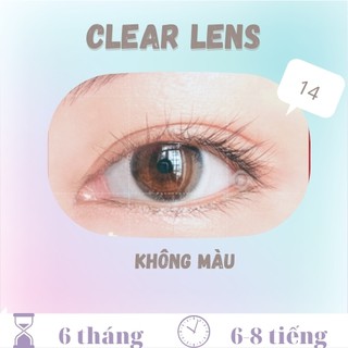 <Lens không màu> Kính áp tròng trong suốt 1-8 độ CLEAR LENS - HSD 6 tháng