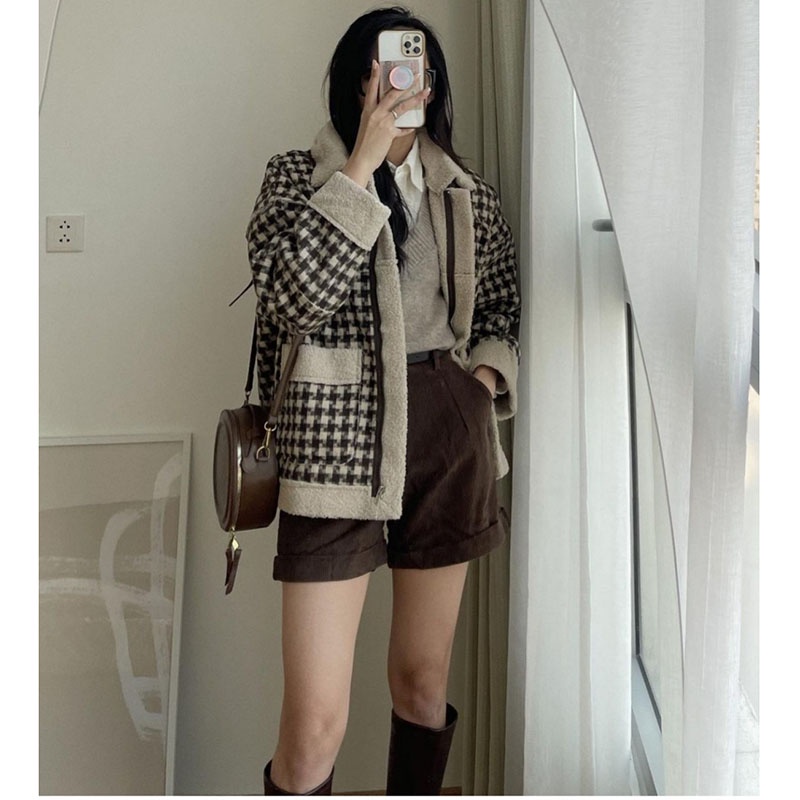 Áo Khoác Dạ Lót Lông Cừu Hàng Quảng Châu M528- Lolla_Fashion