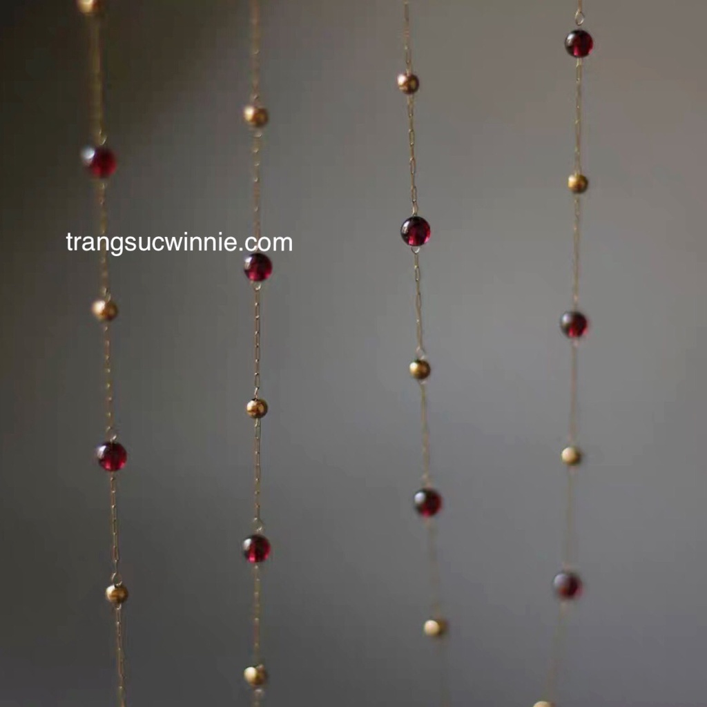 Dây chuyền nữ titan Garnet
