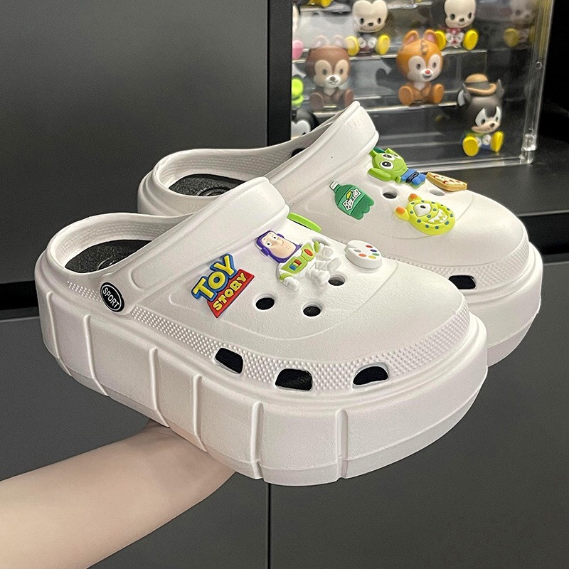 Dép sục Cross kèm Stick rất bắt mắt đế cao 5cm siêu dễ thương mẫu dép hotrend 2022