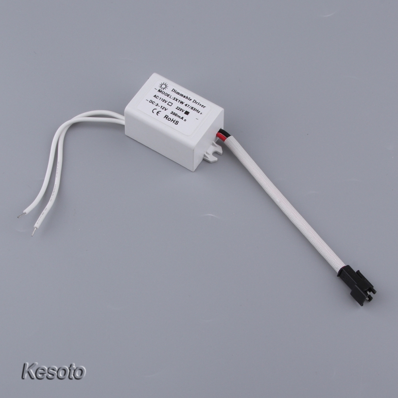 [KESOTO] Dimmable LED Driver 3x1W Dimming LED Driver DC 3-12V 300mA for LED Downlight