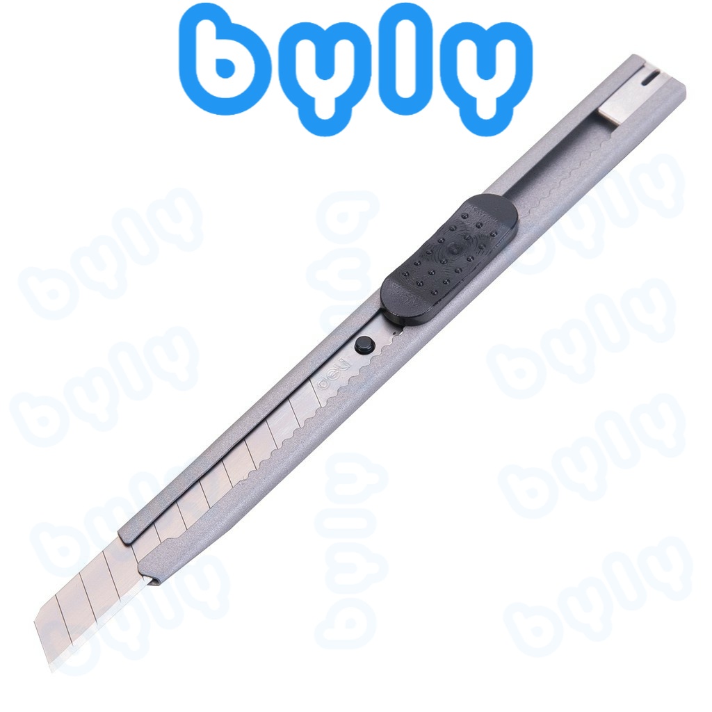 Dao rọc giấy lưỡi nhỏ - vỏ thép Deli - 2053 sản phẩm chính hãng