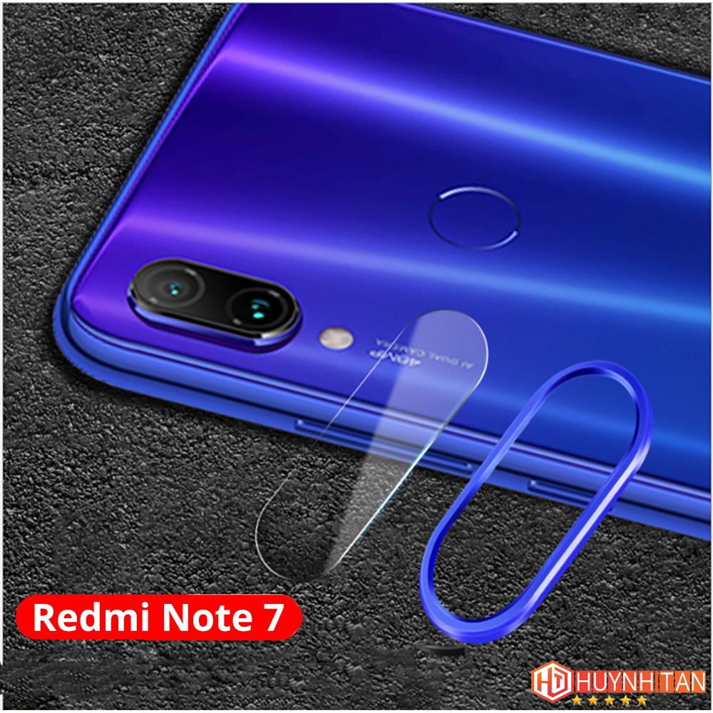 Combo Viền Nhôm + Cường lực camera Xiaomi Redmi Note 7/ Note 7 Pro bảo vệ toàn diện